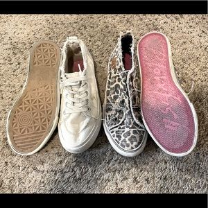 Girls youth canvas slip on sneakers 👟